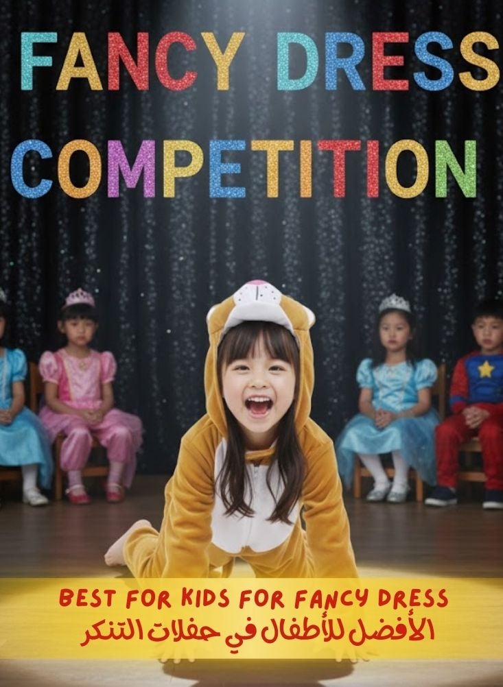 بريميم زي تنكري على شكل أسد للأطفال - زي ملك الغابة الناعم ذو القلنسوة للأطفال - Image 4